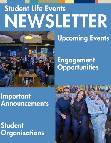 Student Life Events Newsletter 4.13.26