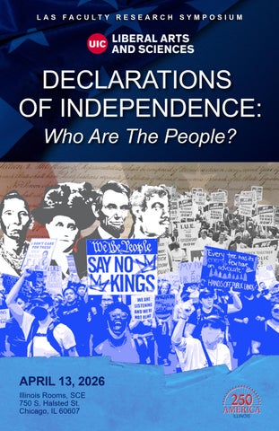 LAS Faculty Research Symposium Program: Declarations of Independence – Who Are The People?