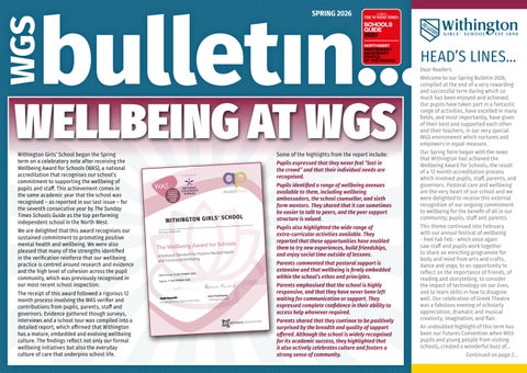 WGS Spring Bulletin 2026