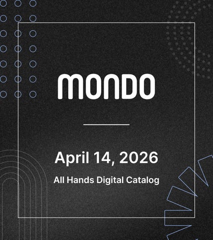 Mondo All Hands - April 14, 2026