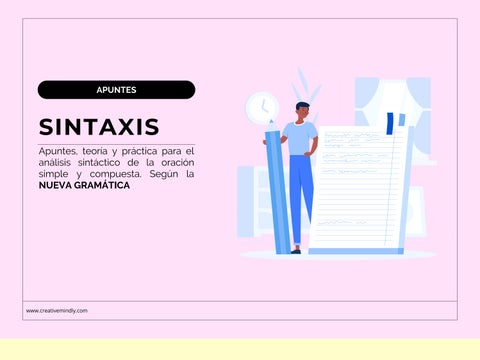 Apuntes sintaxis oraciones simples y complejas