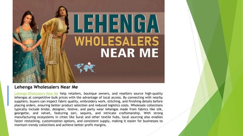Lehenga Wholesalers Near Me