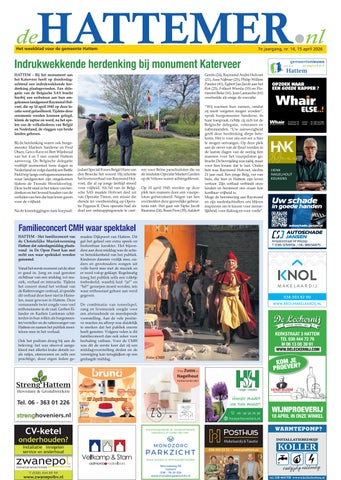 De Hattemer, 15 april 2026