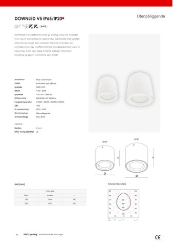 EAE 灯饰 - Arkitektonisk effektbelysning innendørs og utendørs NO 第 16 页