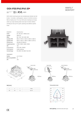 EAE 灯饰 - Arkitektonisk effektbelysning innendørs og utendørs NO 第 23 页