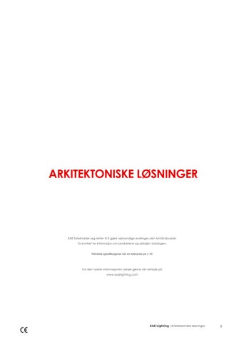 EAE 灯饰 - Arkitektonisk effektbelysning innendørs og utendørs NO 第 3 页