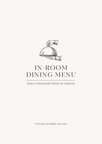 QAS - In Room Dining Menu