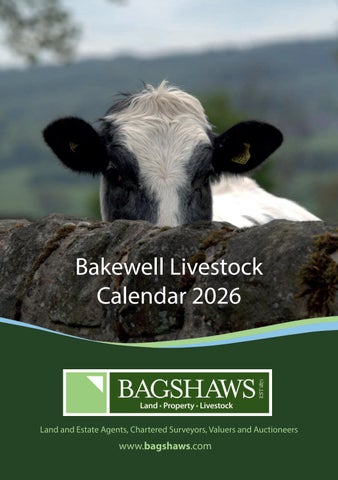 Bakewell Calendar 2026 for book