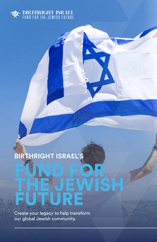 Fund for the Jewish Future brochure
