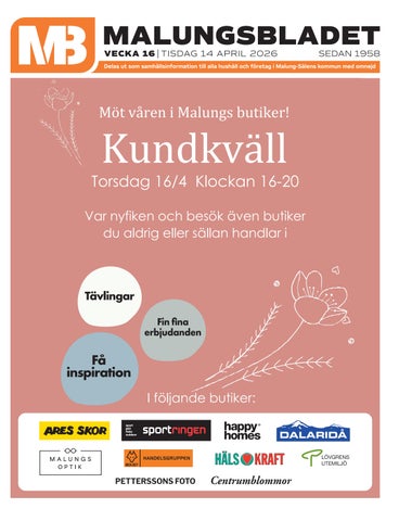 Malungsbladet v. 16 2026