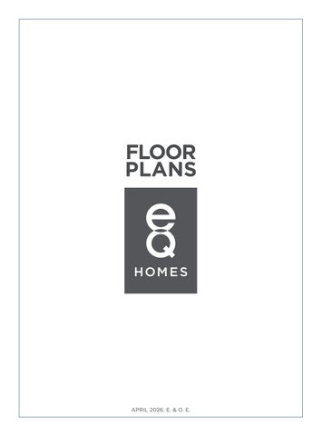 eQ Homes - Villages Floorplans Brochure