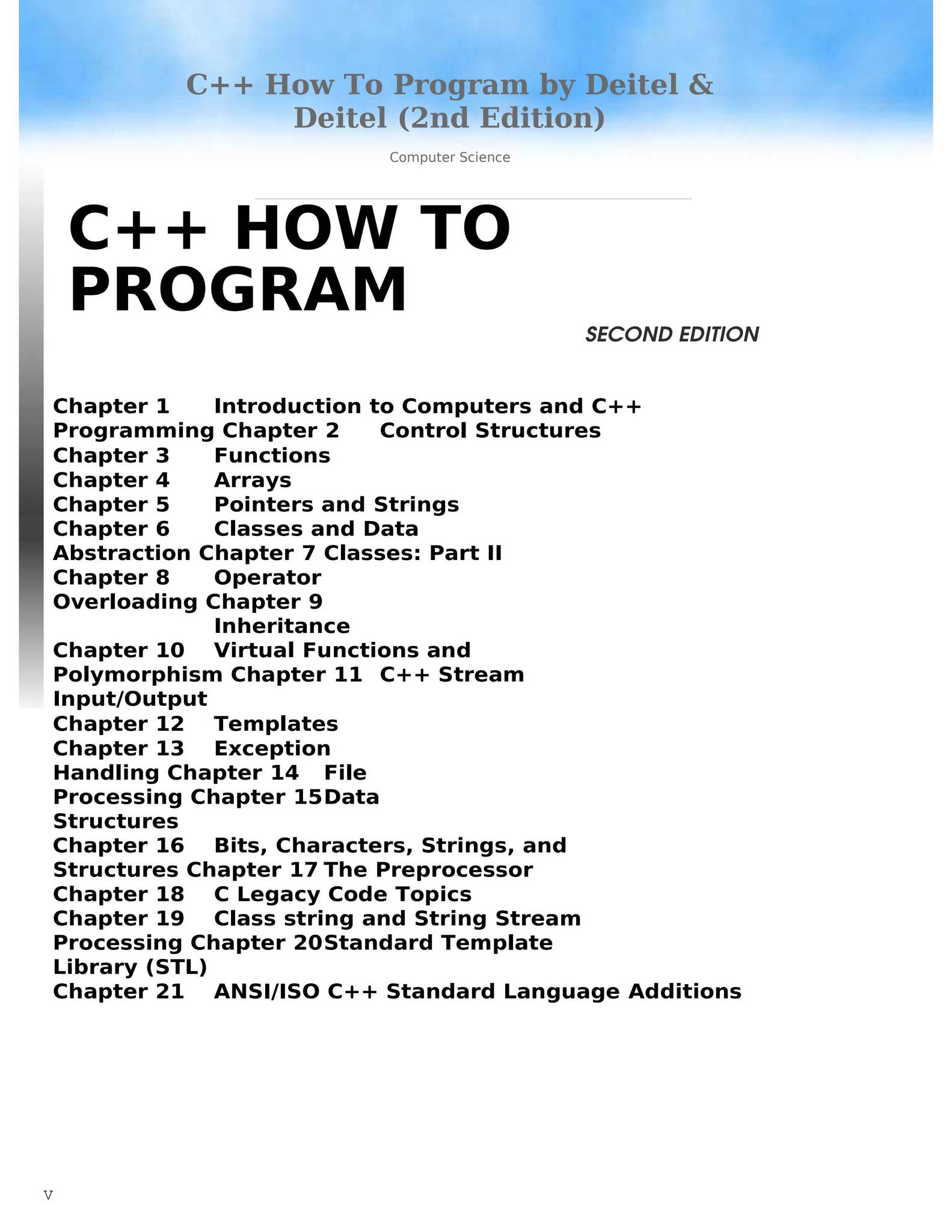 C++ How To Program by Deitel & Deitel (2nd Edition) by AnswerDone - Issuu