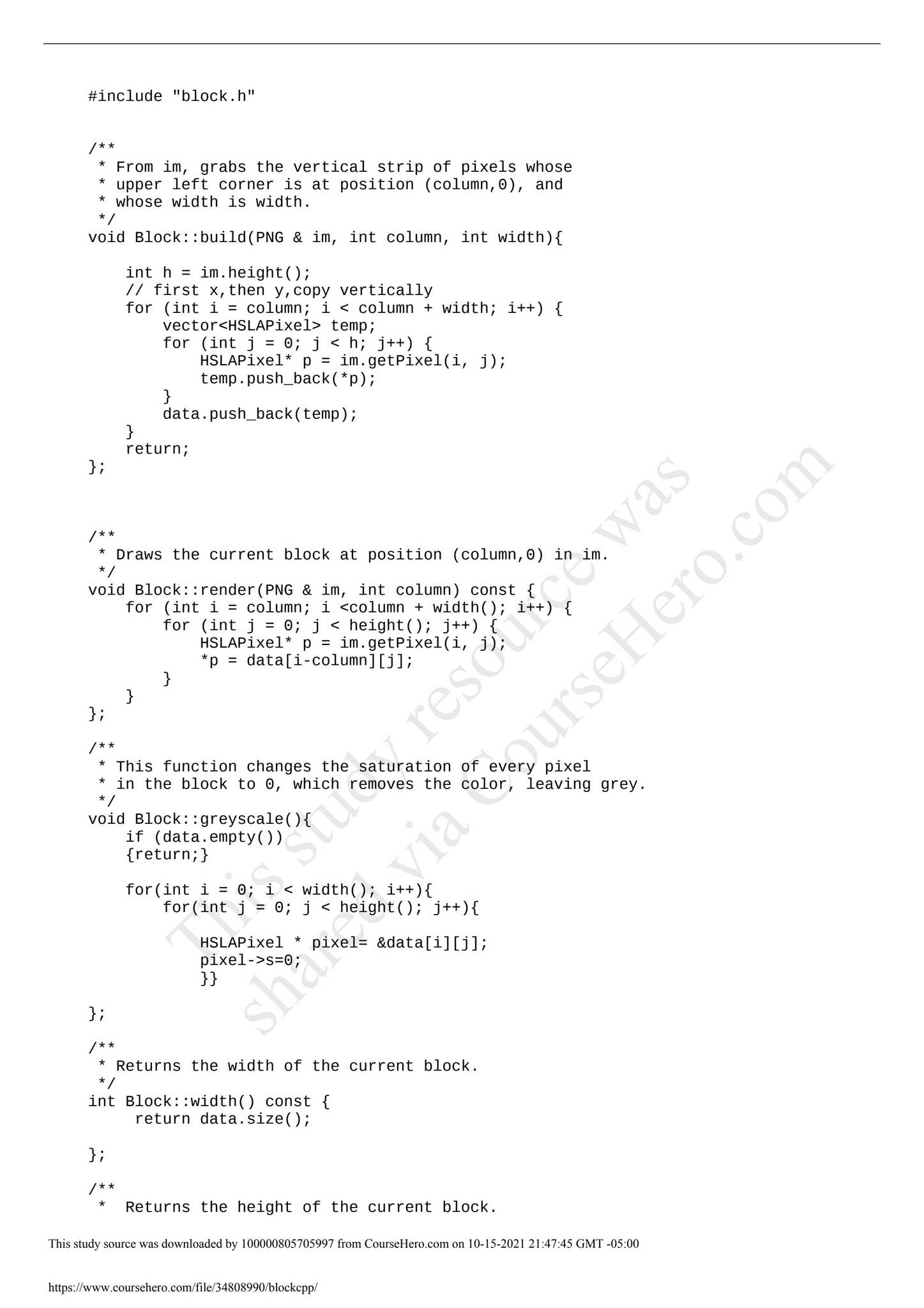 CPSC 221 block cpp basic algorithm and problem solving by AnswerDone ...