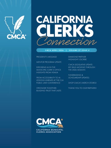 CMCA | California Clerks Connection | April 2026