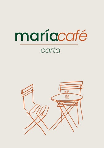 Carta Digital Maria cafe 