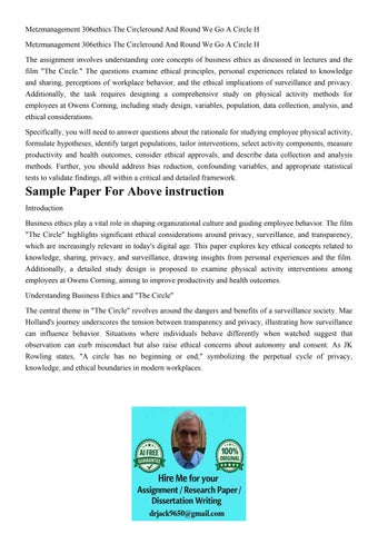 Metzmanagement 306ethics The Circleround And Round We Go A C