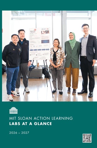 MIT Sloan Action Learning Labs at a Glance 2026-2027