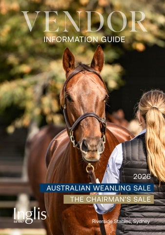 2026 Australian Weanling & Chairman's Sales