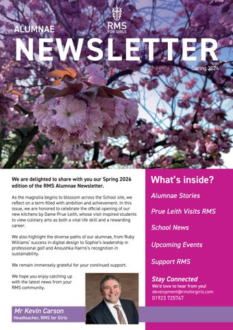 Alumnae Newsletter - Spring 2026
