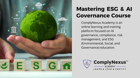 ESG AI Governance Course – ComplyNexus Academy