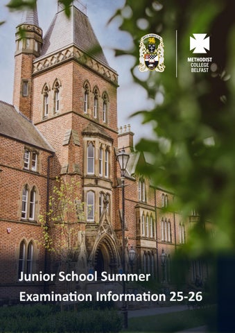 Junior School Summer Examination Information 2025-26