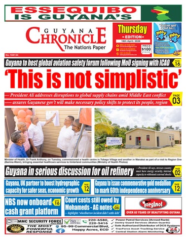 Guyana Chronicle E-Paper 16-04-2026