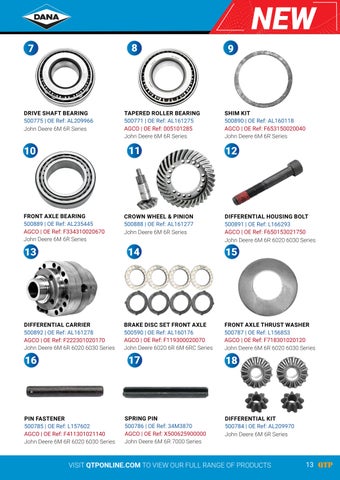 QTP DANA Parts 灯饰目录 2026 第 13 页