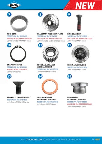 QTP DANA Parts 灯饰目录 2026 第 21 页