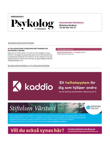 Psykologtidningens E-tidning