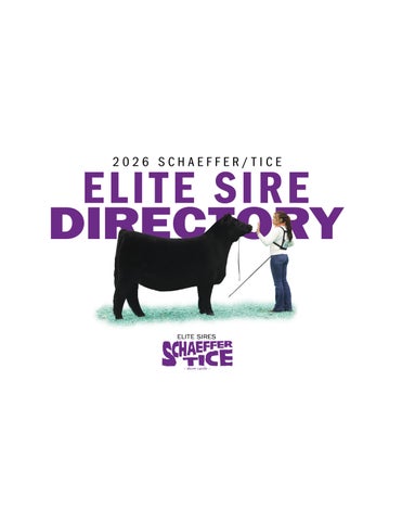 2026 Schaeffer/Tice Elite Sire Directory 