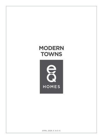 eQ Homes - Villages - Modern Townhomes Brochure