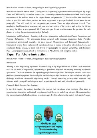 Book Review Must Be Written Aboutgetting To Yes Negotiating 