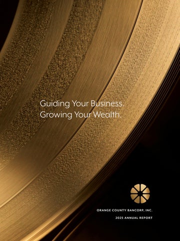 Orange County Bank Corp, Inc 2025 Annual Report
