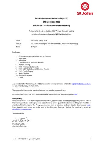 St John NSW 2026 AGM Document Pack