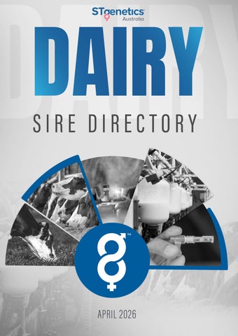STGenetics Australia Autumn/Winter 2026 Dairy Portfolio
