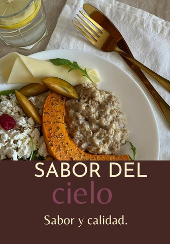 Sabor del cielo.