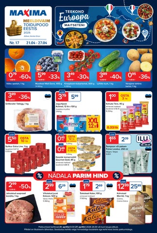 Maxima kliendileht 21.-27.04