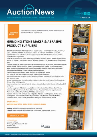 Auction News 17th April 2026