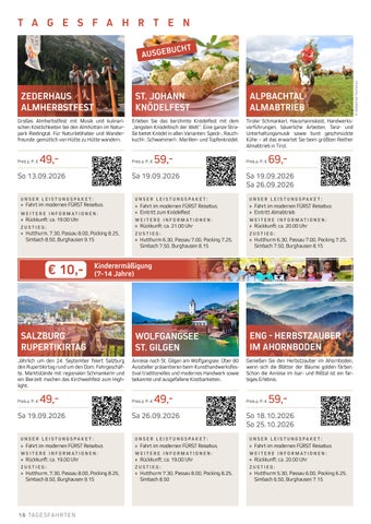Sommer - Herbst 2026 | Fürst Reisen 第 16 页