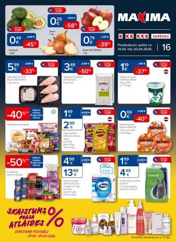  MAXIMA | X XX XXX | 14.04. - 20.04.2026.