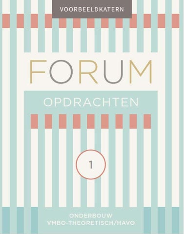 FORUM Opdrachtenboek TH1 Voorbeeldkatern