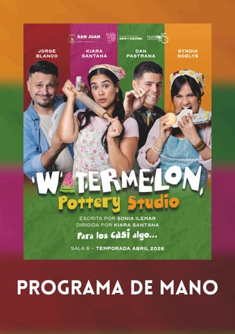 Watermelon - Programa de mano