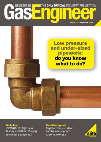 Registered Gas Engineer May/Jun 2026