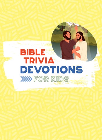 Bible Trivia Devotions for Kids by Jessie Fioritto