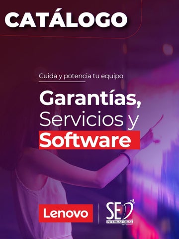 Catálogo Garantías, Servicios y Software 