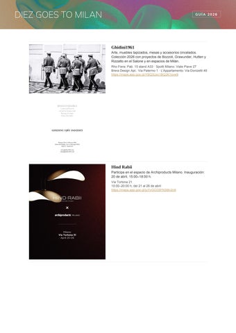 Guia Milán Design Week 2026 第 12 页