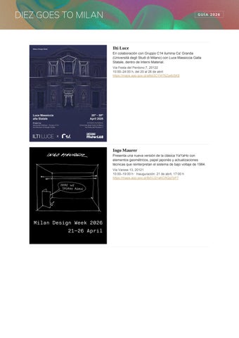 Guia Milán Design Week 2026 第 13 页