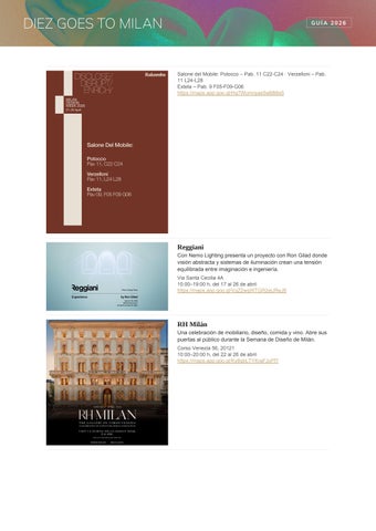 Guia Milán Design Week 2026 第 21 页