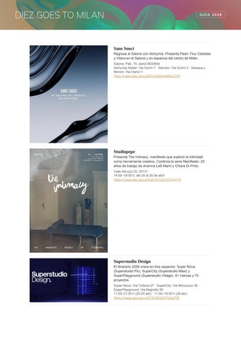 Guia Milán Design Week 2026 第 22 页