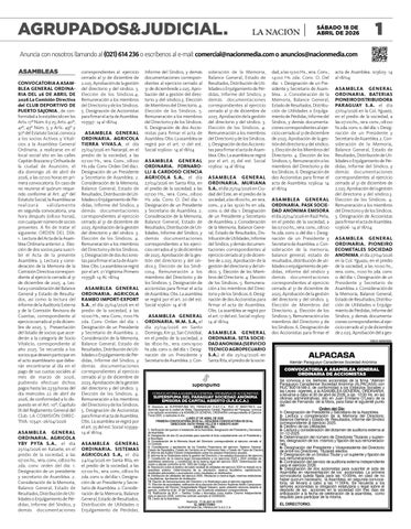 SUPLEMENTO - AGRUPADOS - EDICIÓN 11.223